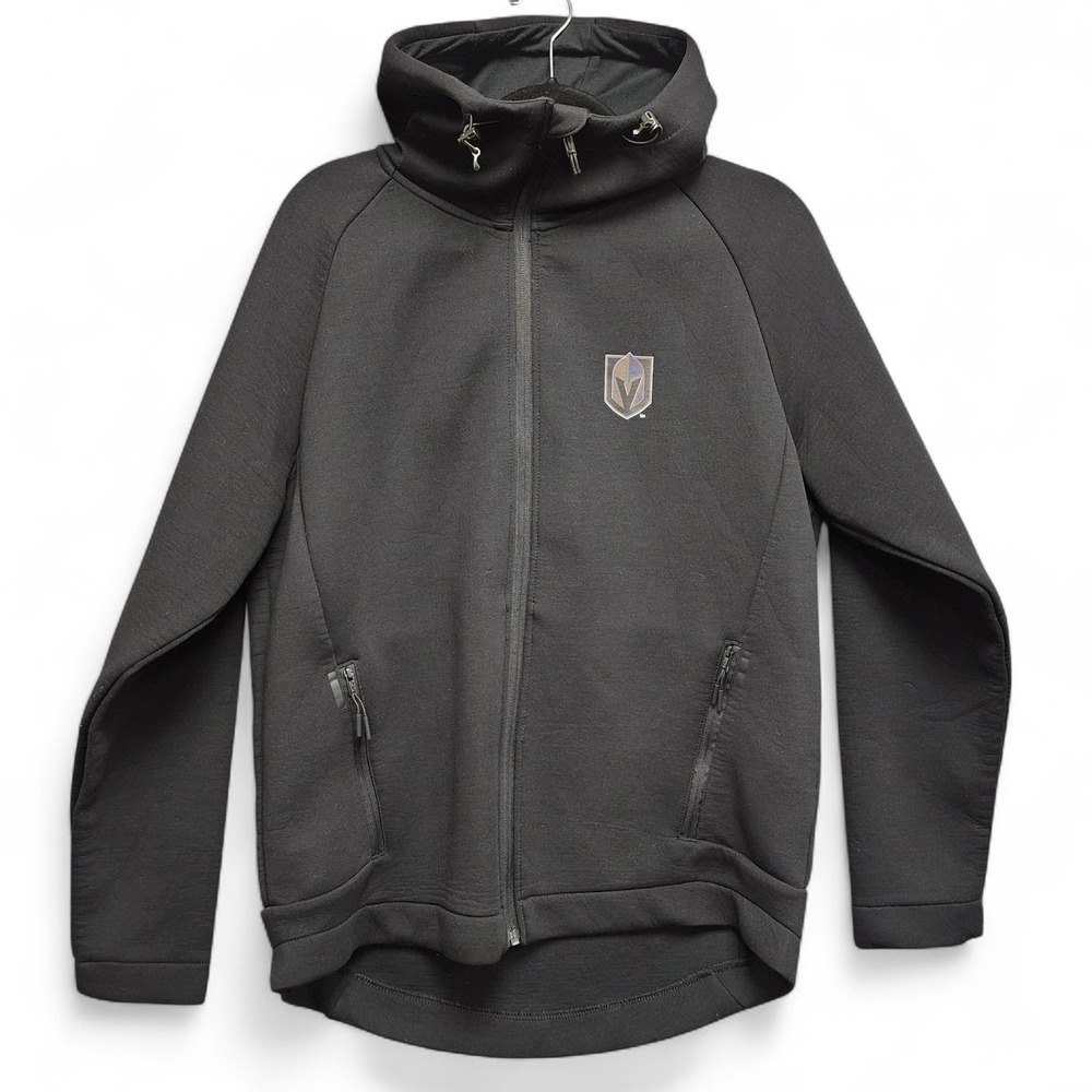 Las Vegas Golden‎ Knights Jacket Mens Large Black Performance Hybrid Levelwear